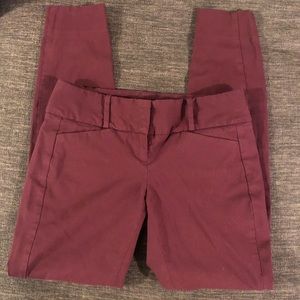 The Limited Burgundy Exact Stretch Pants